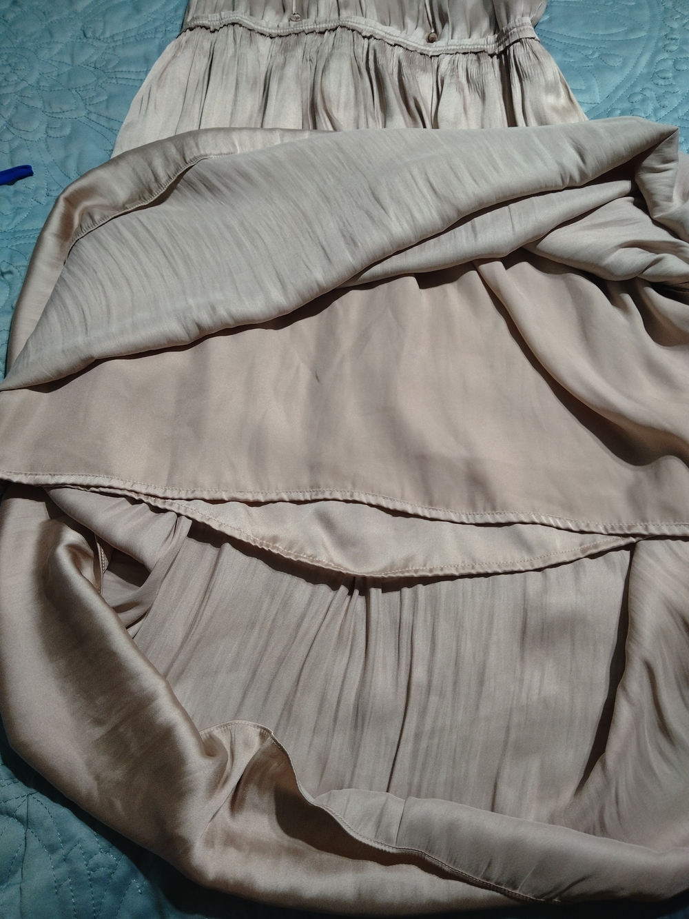 *NWOT* Women's H&M Blush Pink Pleated Dress - Picture 6 of 8